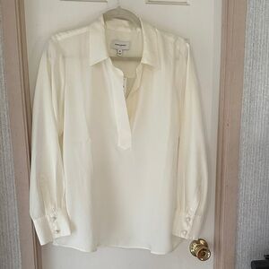 Banana Republic Cream Button-Up Shirt